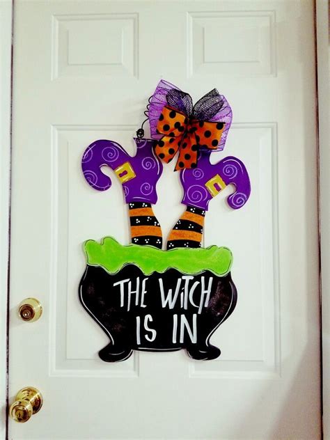 Witchy Door Hanger: Elevate Your Home's Halloween Decor